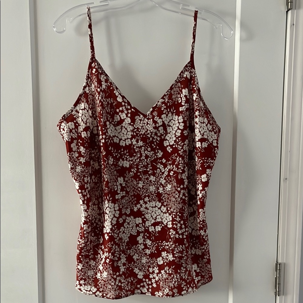 Floral Red Cami Top